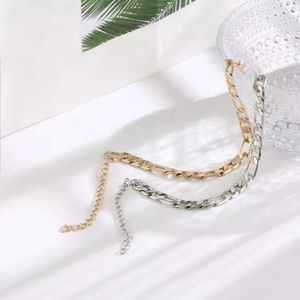 Stainless steel Silver Anklet